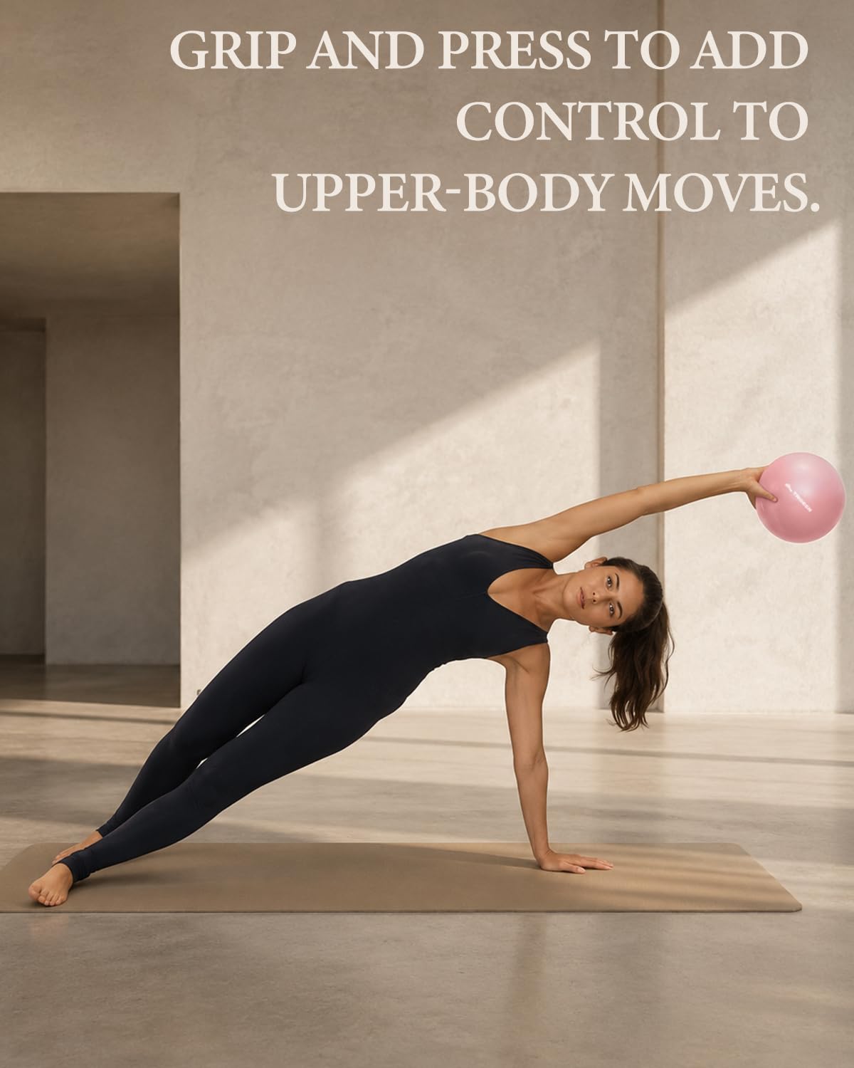 9 Inch Pilates Ball with Inflation Straw, Small Exercise Yoga Ball