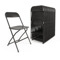 20 Pack , Hercules Series Plastic Folding Chair - Black - 650LB Weight Capacity Comfortable Event Chair-Lightweight Folding Chair