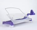 Adjustable in-Line Document Holder for Typing | Reduces Neck Strain, Improves Focus, Boosts Desk Organization, and Workflow | Paper Holder Stand for Desk and Home Office - Purple
