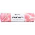Yoga Towel,Hot Yoga Mat Towel with Grip Dots Sweat Absorbent Non-Slip for Hot Yoga, Pilates and Workout 24" x72", Red & White