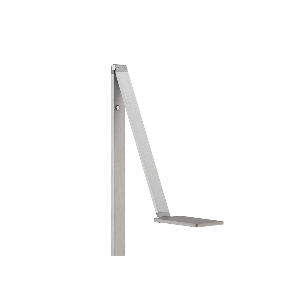 Royce Adjustable Arm Aluminum LED Task 61" Tall Floor Lamp