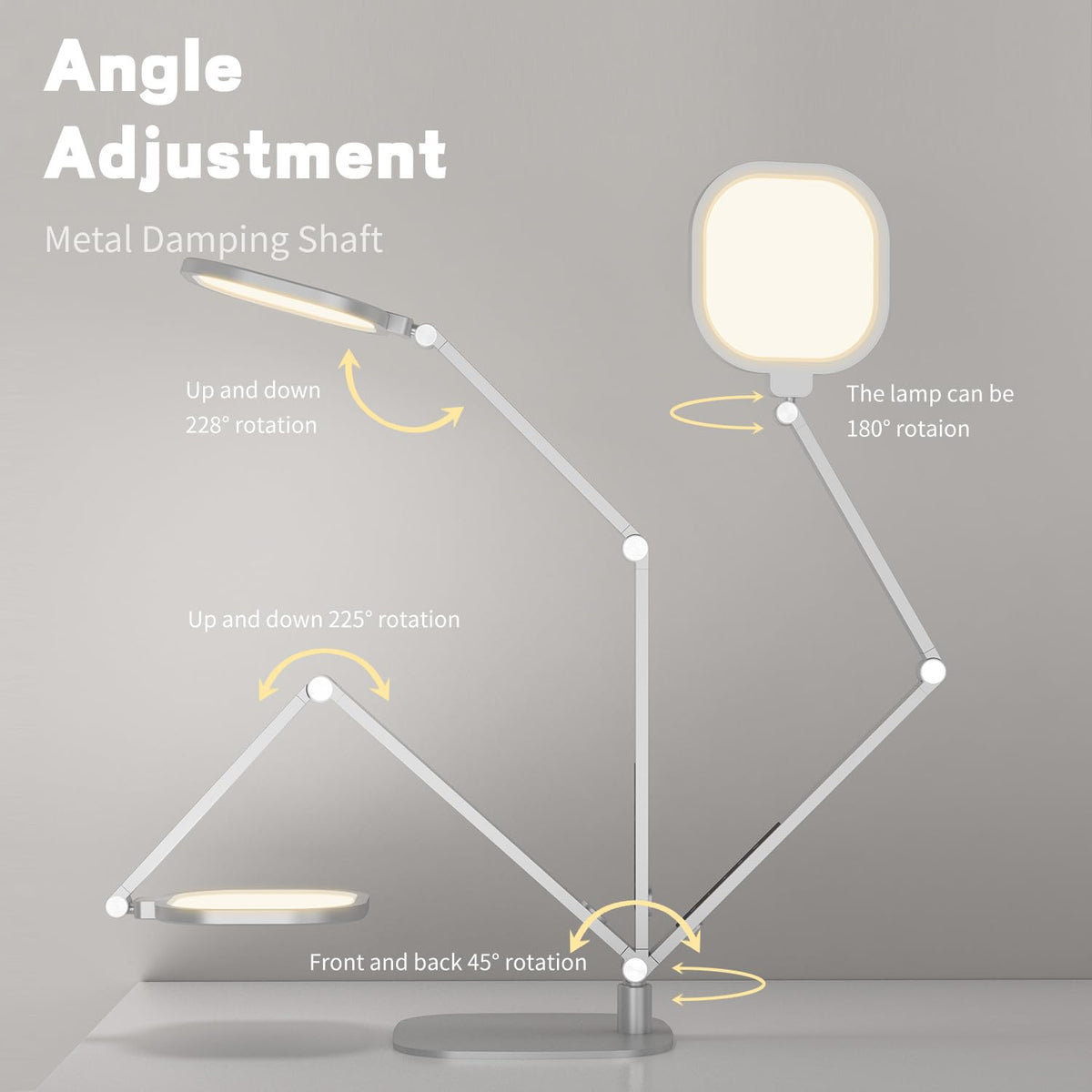 LED Desk Lamp for Home Office, Soft Edge-lit Design, Modern Style