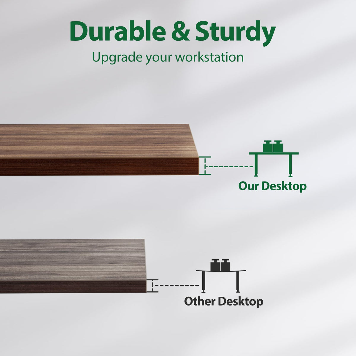 71*32 Inch Height Adjustable Electric Standing Desk, Dark Walnut