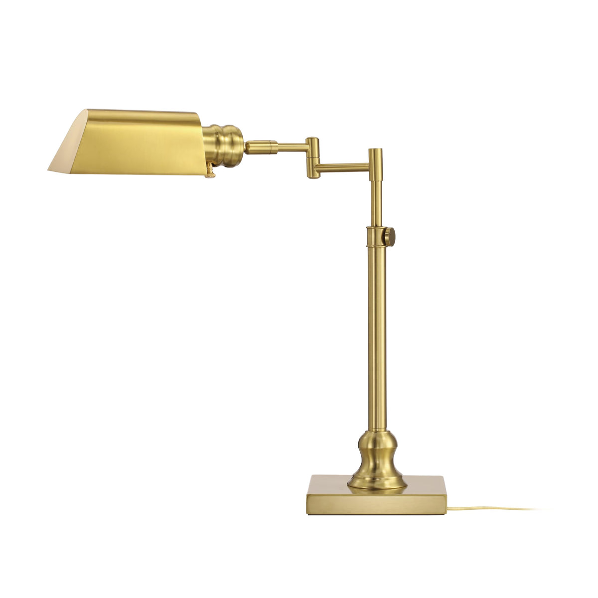 Arcadia Pharmacy Desk Lamp, Antique Brass