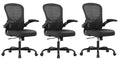 Pack of 3, Office Chair, Ergonomic Desk Chairs 330LBS Capacity High Back Mesh Computer Chair with Flip-up Armrests, Comfy Work Chair with Adjustable Lumbar Support