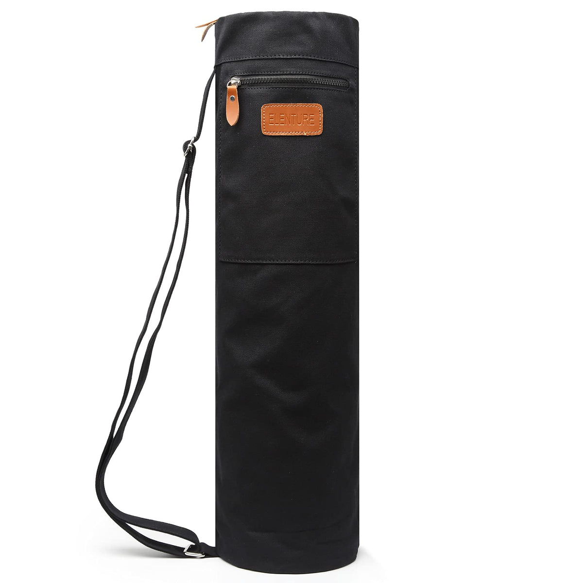 Yoga Mat Bag for Women & Men, Full-Zip Canvas Pilates Bag with Pockets