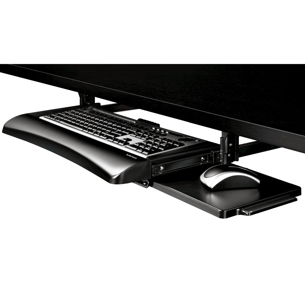 Office Suites Underdesk Keyboard Drawer, Black/Silver