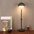Modern Table Lamp Cordless Portable Desk Lamp, 2700K Stepless Dimming Rechargeable Battery Operated LED Lights for Bedroom, USB-C Charging, Restaurant/Bar/Night Light/Gifts (Sand Black)