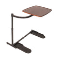 Wonder Tray, Adjustable Swivel Table, Large Laptop Stand, Couch Desk, Side Tables & Gaming Bench, TV-Trays for Eating on Couches, Chairs, Recliners, Walnut