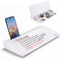 Small Desktop Whiteboard -Glass Dry Erase Board Computer Keyboard Stand White Board Surface Pad with Drawer, Desk Organizers with Accessories for Office, Home, School Supplies - White