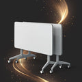 Conference Table, Folding Conference Room Tables, Modern Flip Top Seminar Training Meeting Table with Wheels, Modular Foldable Conference Tables for Home Office Classroom (White 2 Pack,47.2inch)