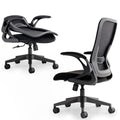 Model U Folding Office Chair Ergonomic Mesh Computer Chair for Small Room Adults Kids