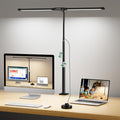 LED Desk Lamp with Clamp, 23.5-31.5 Inches, Black