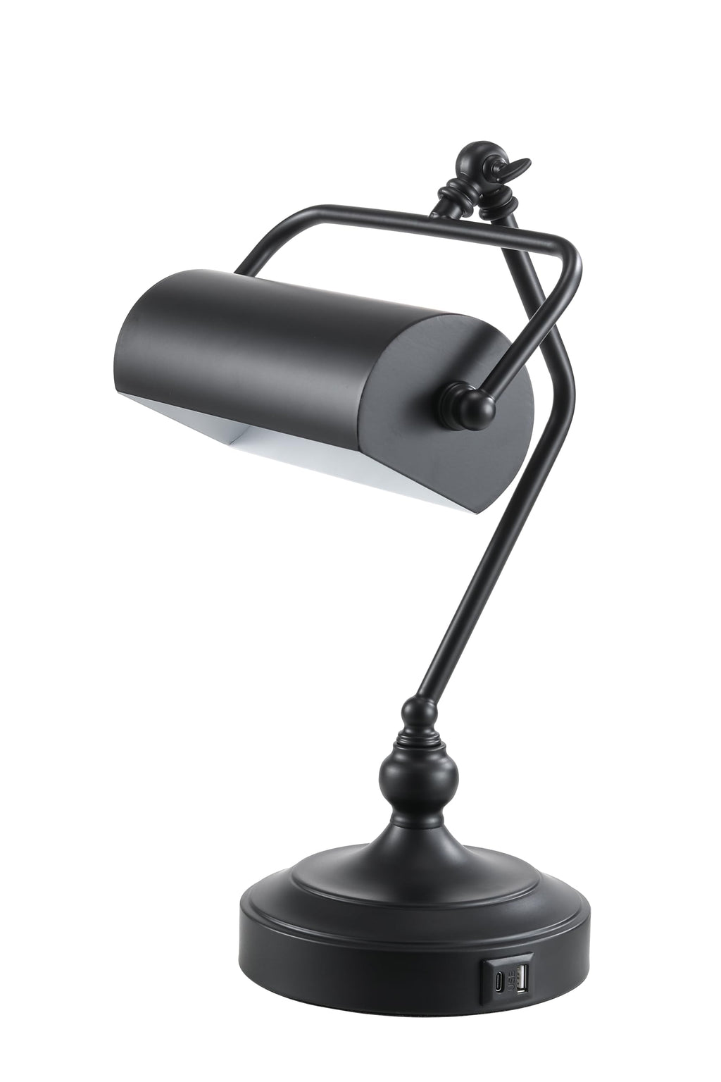 Classic Antique Touch Adjustable LED Desk & Piano Lamp with Eye Protection - Black (Bulb Included)