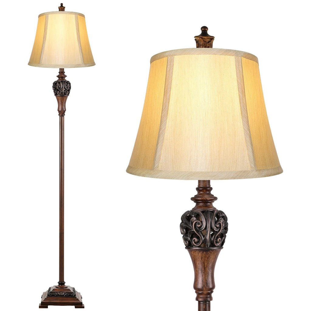 Vintage Floor Lamp for Living Room, Traditional Tall Standing Lamp