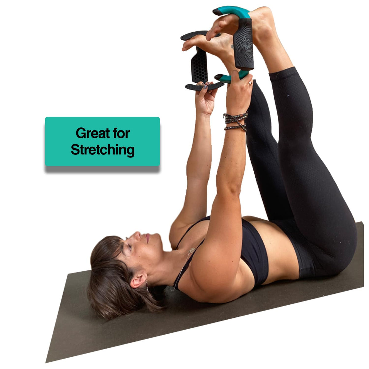 Premium Quality Wrist Alignment Yoga Blocks to Eliminate Wrist Pain in All Poses - Great for Yoga, Pushups and Pilates. Set of 2 with Instruction Card