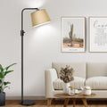 Floor Lamp, 1000 LM LED Edison Bulb Included, Arc Floor Lamps for Living Room Modern Standing Lamp Tall Lamps for Living Room Bedroom-Champagne