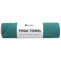 Yoga Towel,Hot Yoga Mat Towel with Grip Dots Sweat Absorbent Non-Slip for Hot Yoga, Pilates and Workout 24" x72", Dark Cyan