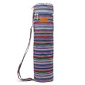 Yoga Mat Bag for Women & Men, Full-Zip Canvas Pilates Bag with Pockets