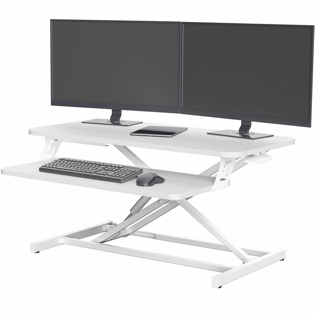 White 32 inch Stand Up Desk Riser