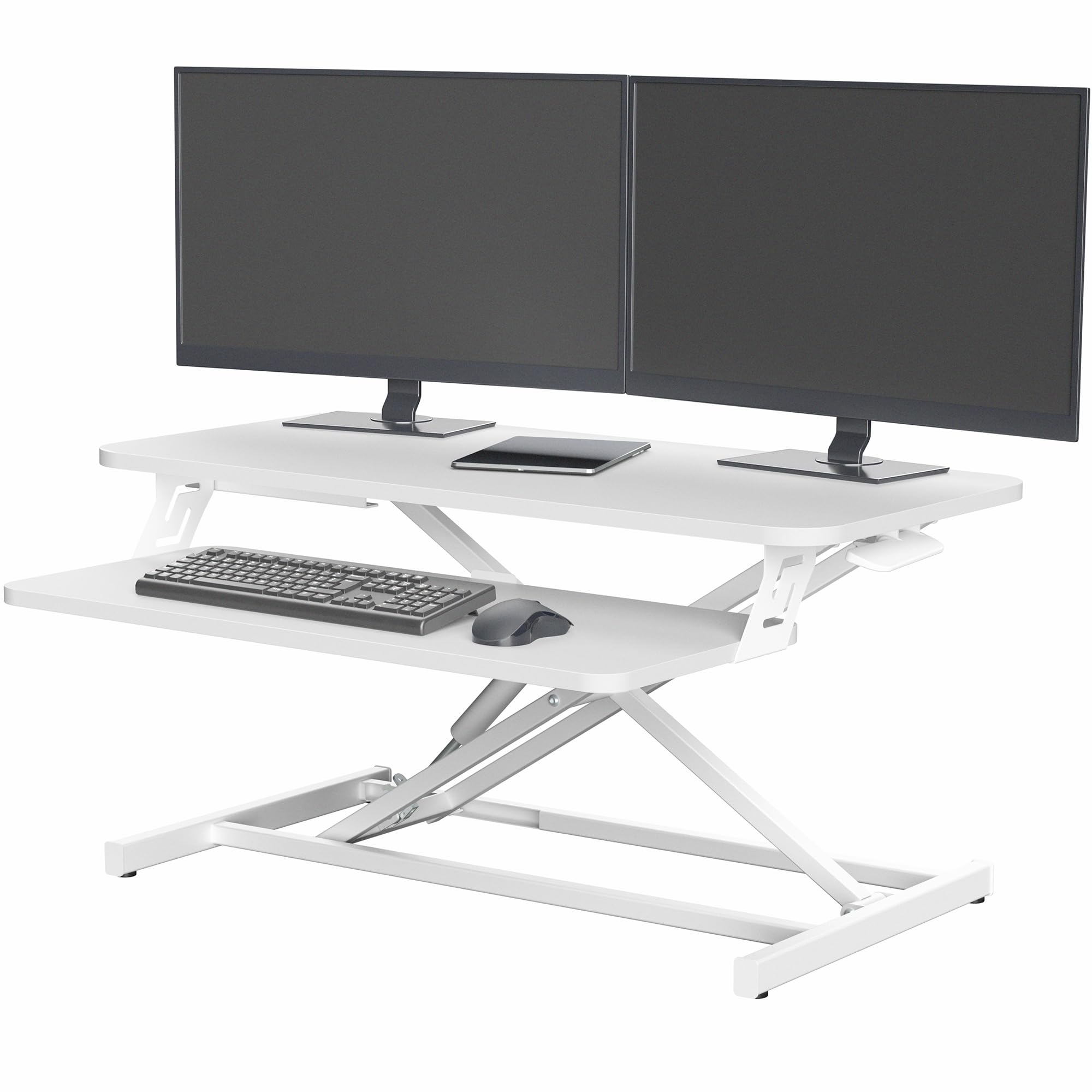 White 32 inch Stand Up Desk Riser
