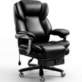 Indulgear 500lbs Heavy Duty Comfy Office Chair, Reclining Big and Tall Office Chair for Heavy People, High Back Executive Chair with Adjustable Lumbar Support,Pocket Spring Cushion