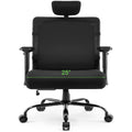 Extra Wide Seat Office Chair for Big and Tall 500lbs, with High Back Adjustable Headrest Lumbar Support Arms Wheels Heavy Duty (Breathable Fabric Seat)