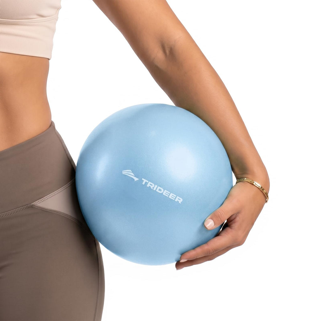 9 Inch Pilates Ball with Inflation Straw, Small Exercise Yoga Ball