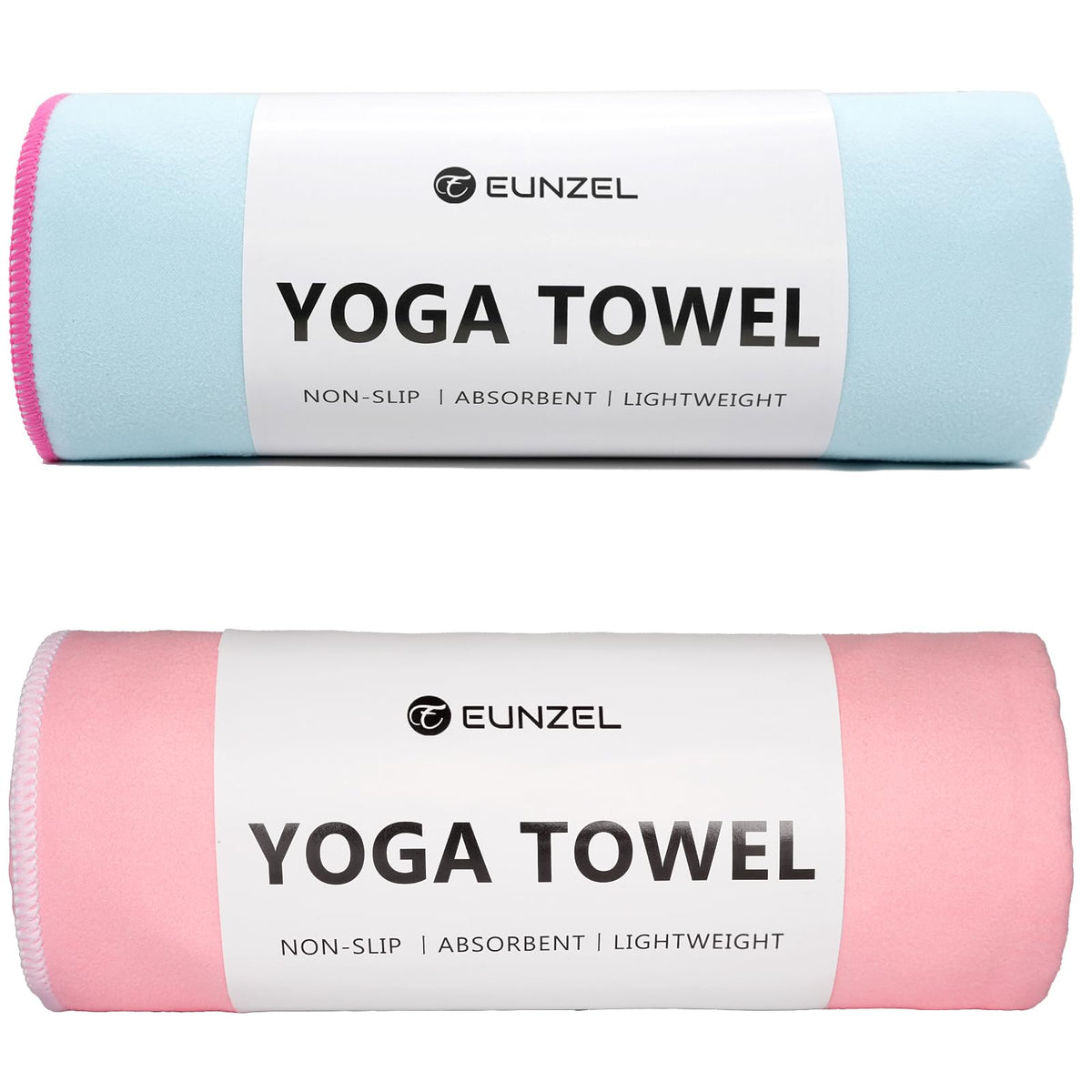 2 Pack Hot Yoga Mat Towel, Ultra-Absorbent Microfiber 72" x 26.5"