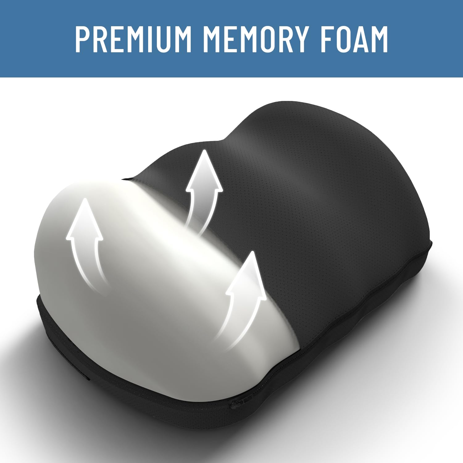 Comfort Adjustable Cloud Foot Rest for Under Desk at Work with Pressure Point Nodes - Comfortable Memory Foam Office Foot Stool & Desk Pillow, Gaming & Home Accessories