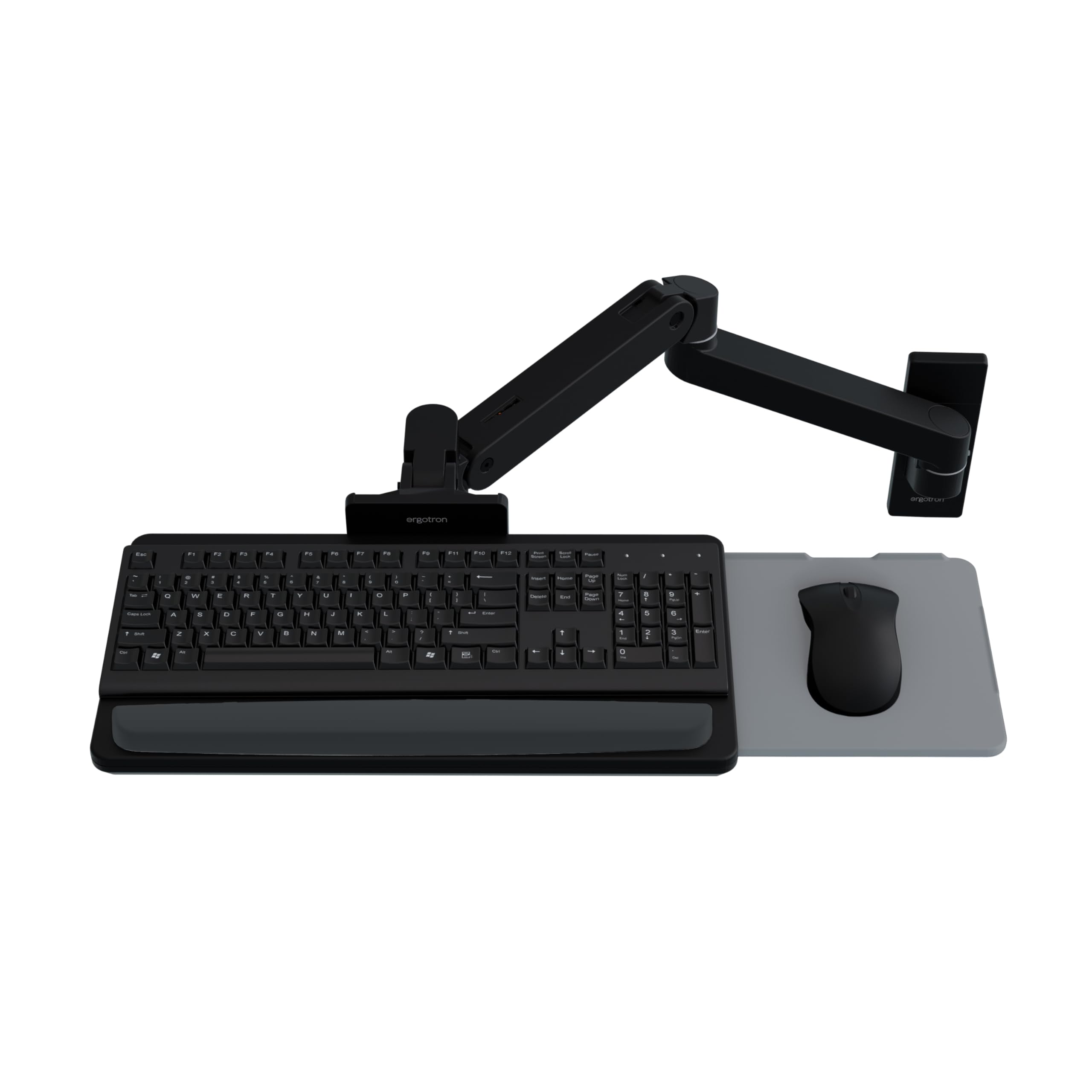 Upgraded LX Pro Premium Keyboard Arm, Wall Mount Adjustable Keyboard Tray – Matte Black