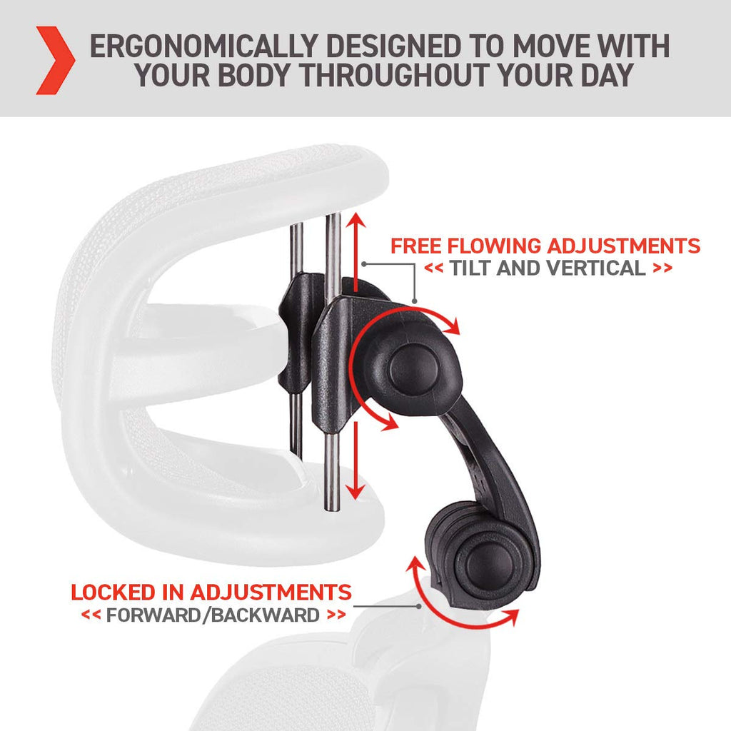 The Original Headrest for The Herman Miller Office Chair (H3 for Classic, Carbon)