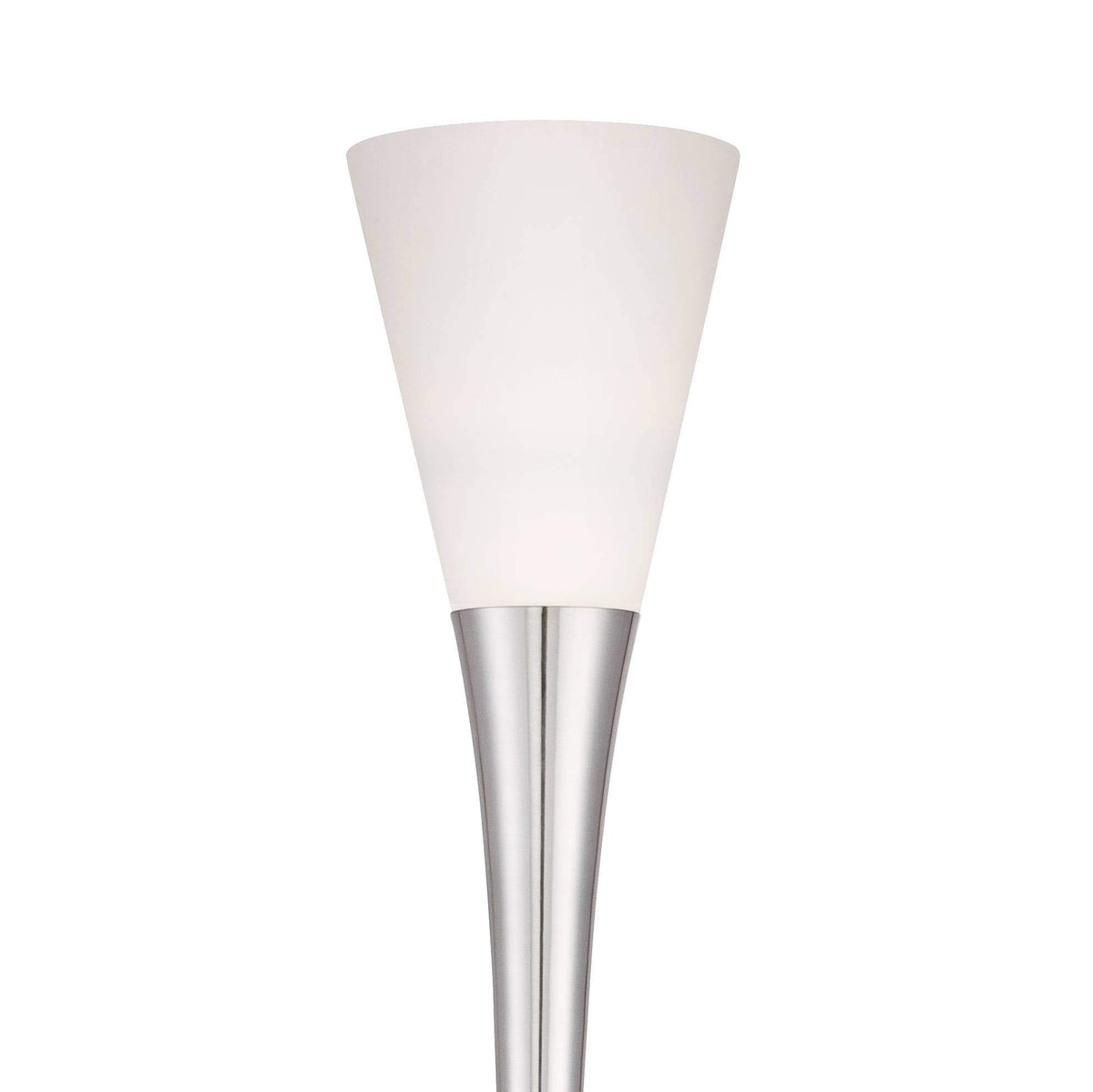 Piazza 72 1/2" Tall Brushed Nickel Modern Torchiere Floor Lamp