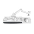 Upgraded LX Pro Premium Keyboard Arm, Wall Mount Adjustable Keyboard Tray – White
