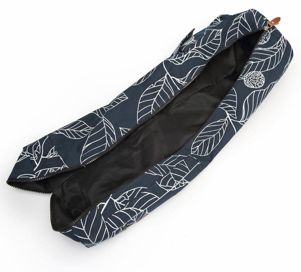 Yoga Mat Bag for Women & Men, Full-Zip Canvas Pilates Bag with Pockets