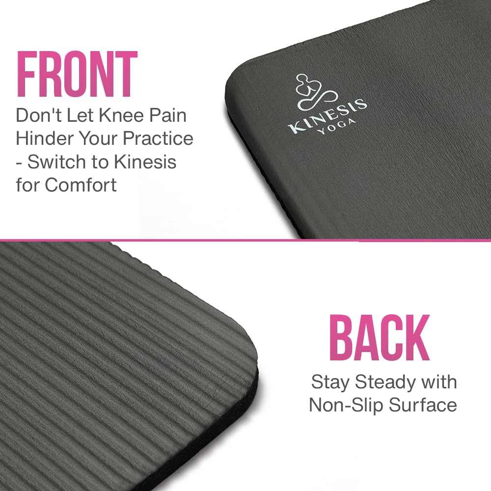 Yoga Knee Pad Cushion - 0.6 Inch (15mm) Thick Exercise Knee Pad