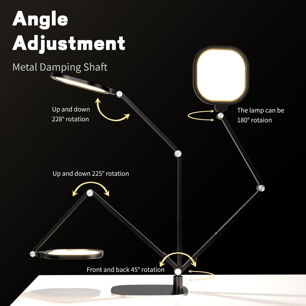 LED Desk Lamp for Home Office, Soft Edge-lit Design - Modern Style