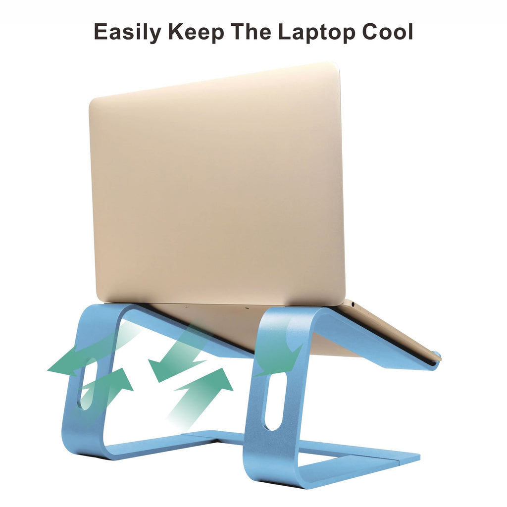 Laptop Stand,Ergonomic Aluminum Laptop Mount Computer Stand,Detachable Laptop Riser,Notebook Holder Stand,All 10-17.3" Laptops (Sky Blue)