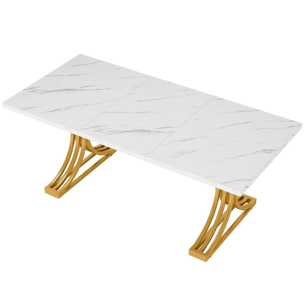5FT Small Conference Table for 4 to 6, Modern Meeting Table with Strong Metal Frame for Office Meeting Conference Room