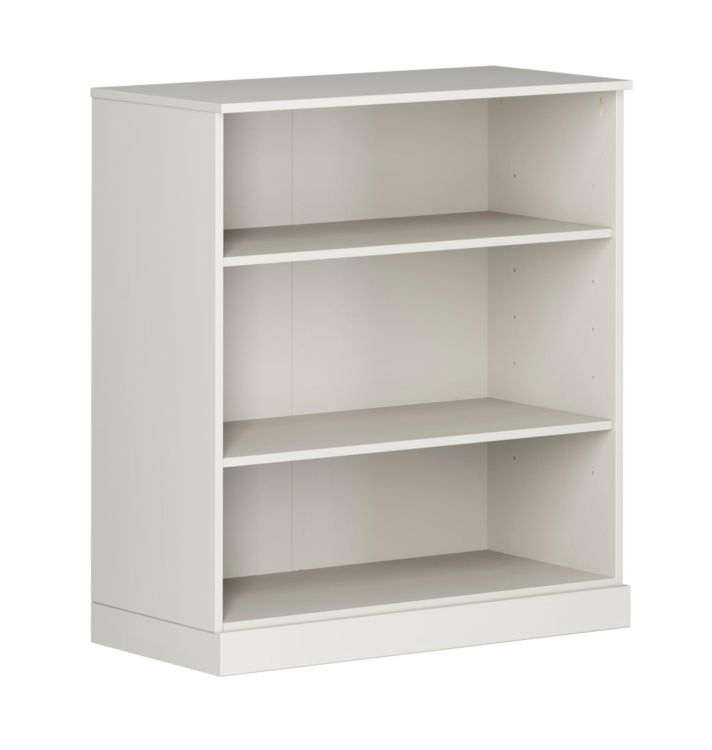 Adjustable 3-Shelf Bookcase, 100% Solid Brazilian Pine Wood