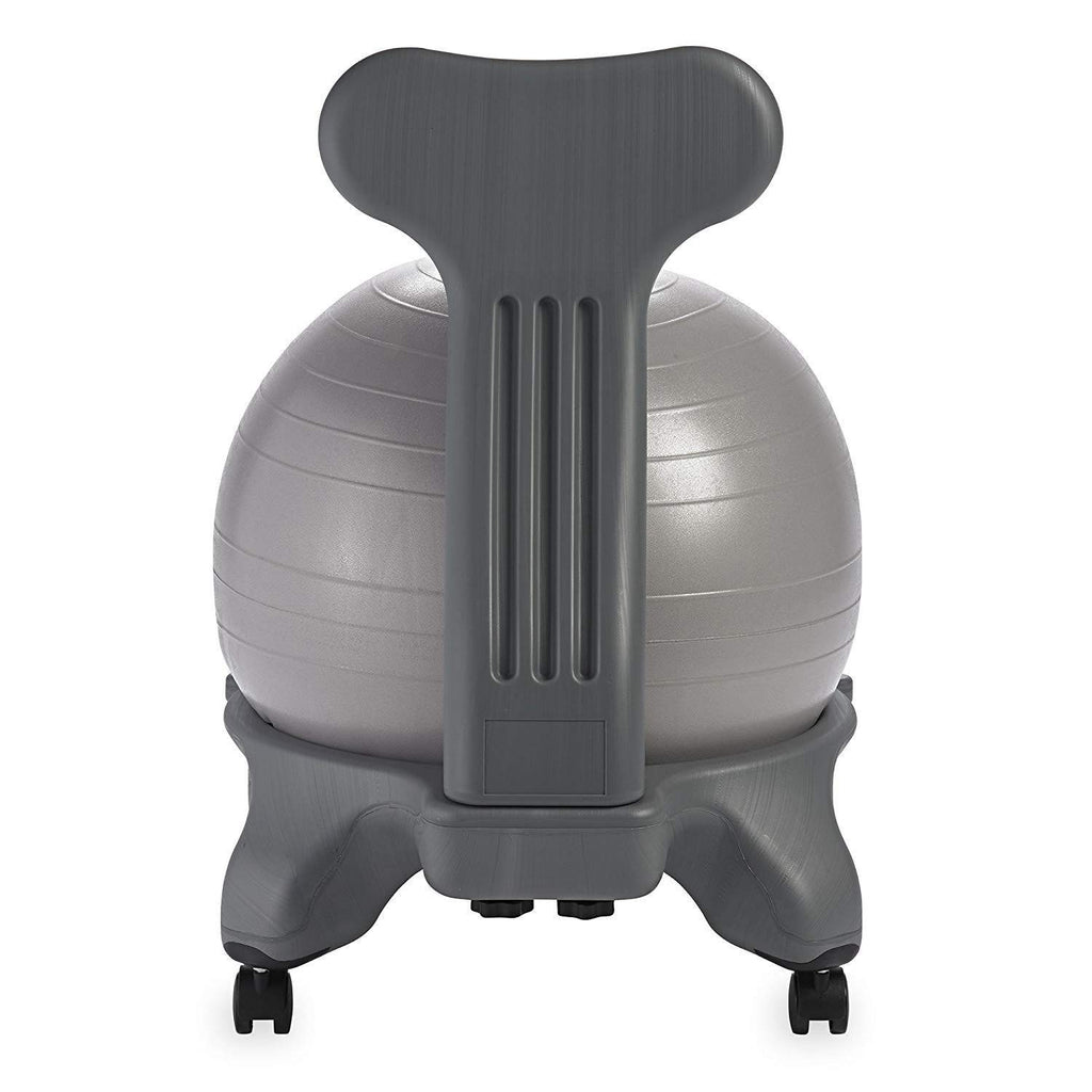 Classic Balance Ball Chair, Stability Seat (Cool Grey)