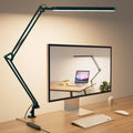 Desk Lamp - LED Desk Light - 5 Color Modes X 11 Brightness Levels - Adjustable Swing Arm - Timmer & Memory Function - 12W Lamp for Desk - Green
