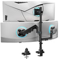 Triple Monitor Mount - Extra Tall 3 Monitor Desk Mount for 13-49 Inch Ultrawide Screens, Up to 44 lbs, Fully Adjustable Heavy Duty Monitor Arm, VESA 75/100 mm (GSDM003-P), Black