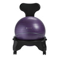 Classic Balance Ball Chair – Ergonomic Stability Chair for Desk & Office | Yoga Ball Seat with Base, Air Pump, & Exercise Guide | Improves Posture & Core Strength (300 lb Capacity)