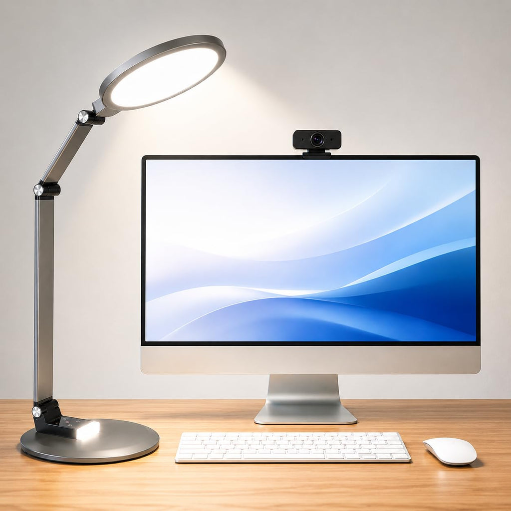 Desk Lamp for Home Office, Eye-Caring Diffused Table Lamp