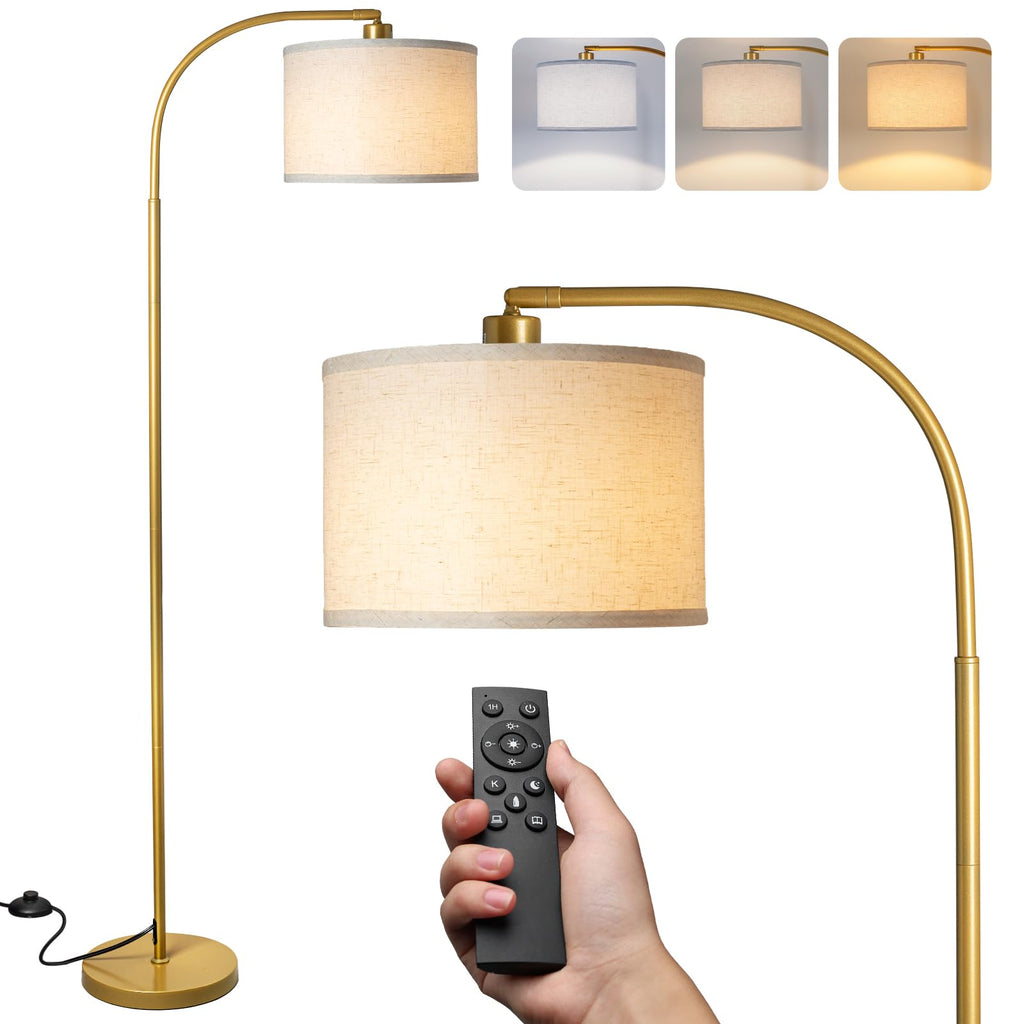 Arc Floor Lamps Modern Standing Remote Floor Lamp for Living Room