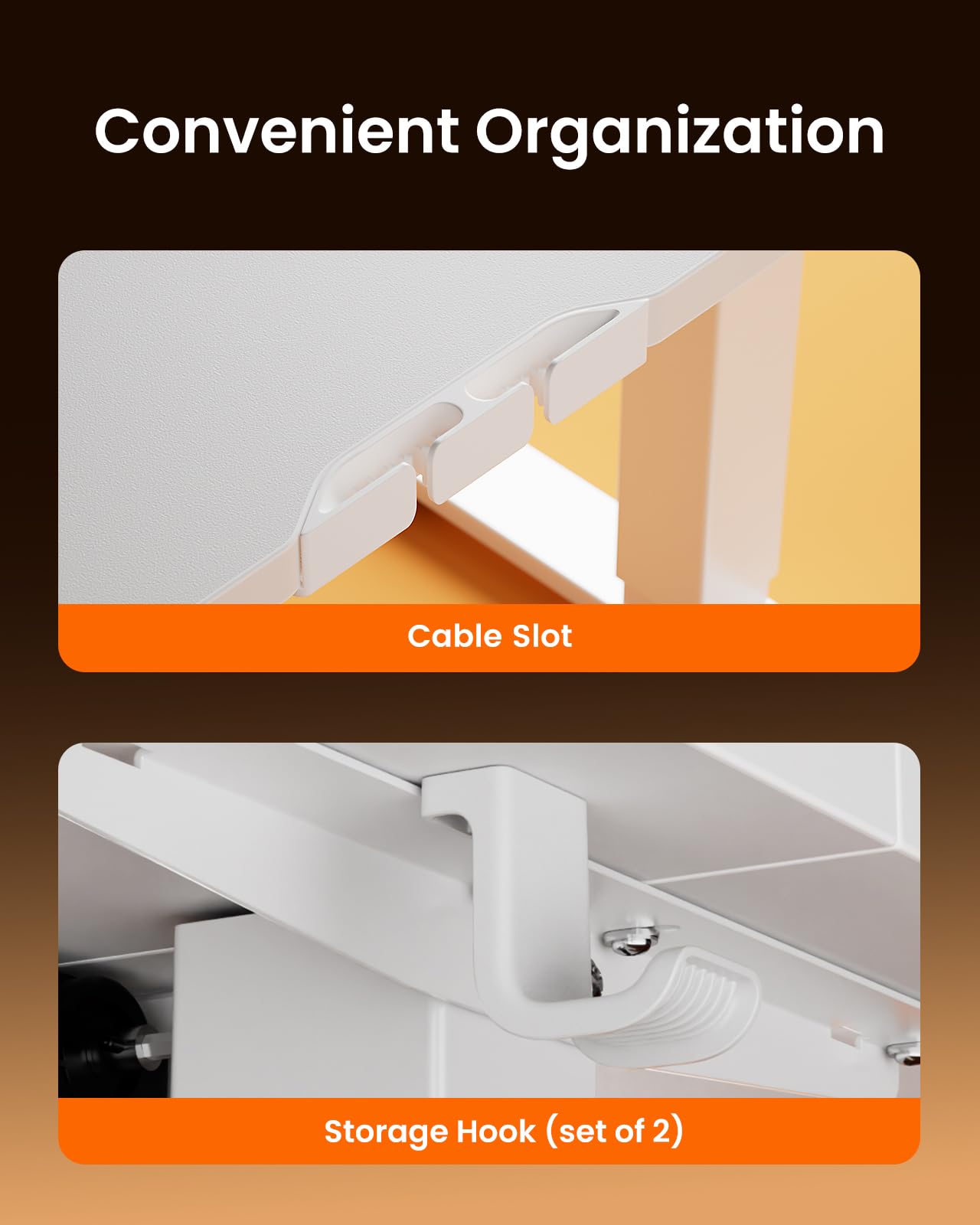 Height Adjustable Electric Standing Desk, 55 x 28 Inches Sit Stand up Desk, Memory Computer Home Office Desk, White