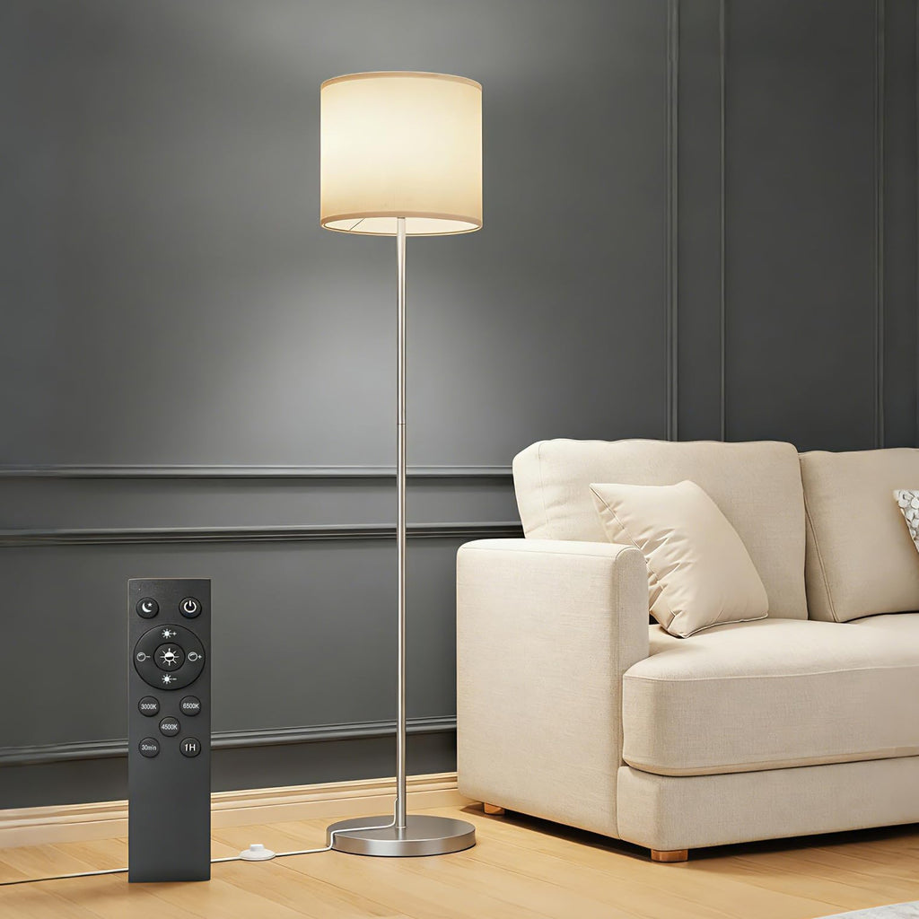Dimmable Floor Lamps for LivingRoom with 12W LED Bulb,Foot Switch