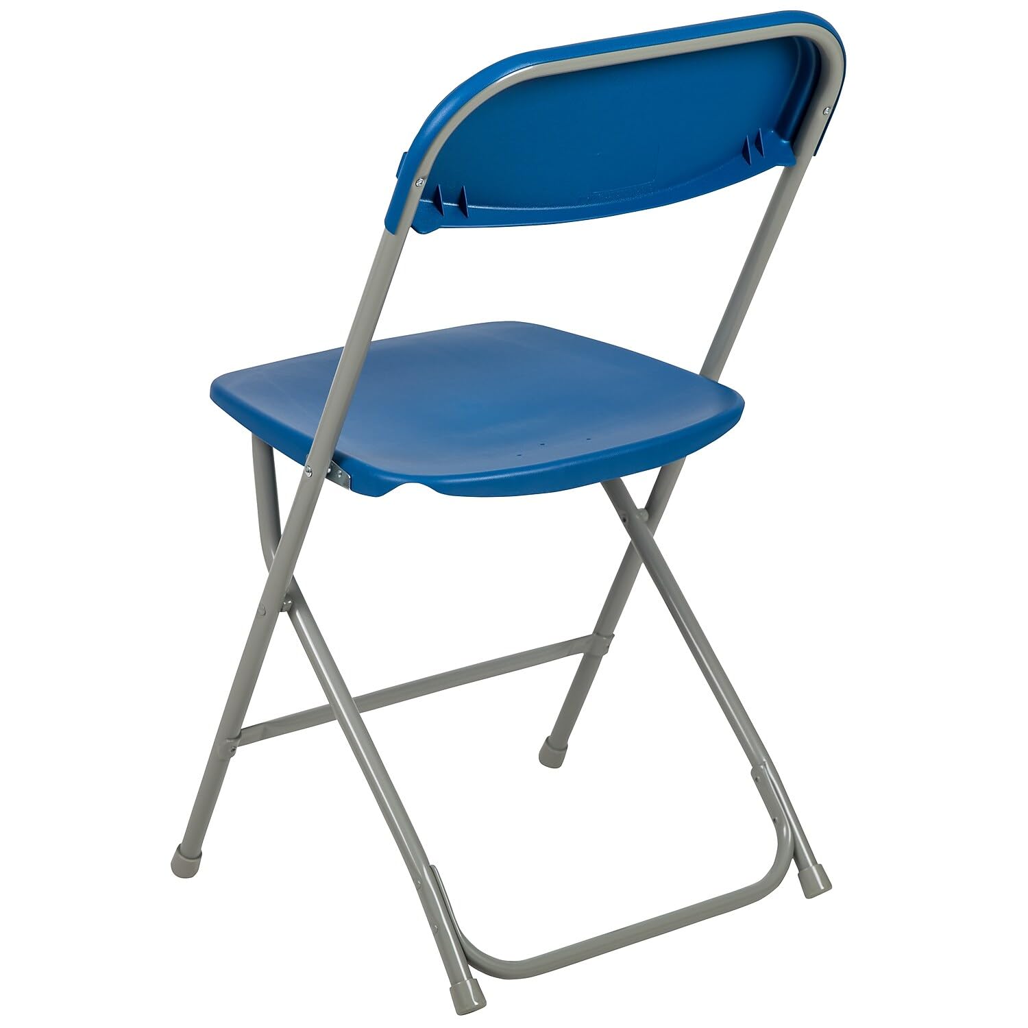 Hercules Series Plastic Folding Chair - Blue - 650LB Weight Capacity Comfortable Event Chair - Lightweight Folding Chair