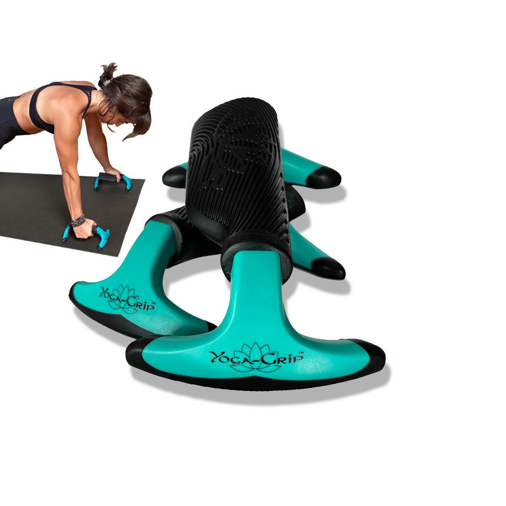 Premium Quality Wrist Alignment Yoga Blocks to Eliminate Wrist Pain in All Poses - Great for Yoga, Pushups and Pilates. Set of 2 with Instruction Card